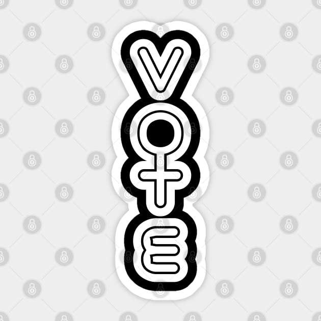 Vote - Female votes are very important Sticker by All About Nerds